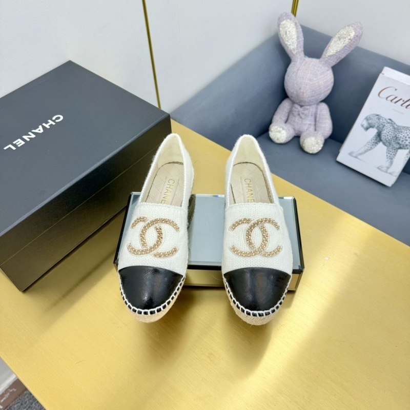 Ch*el leather shoes